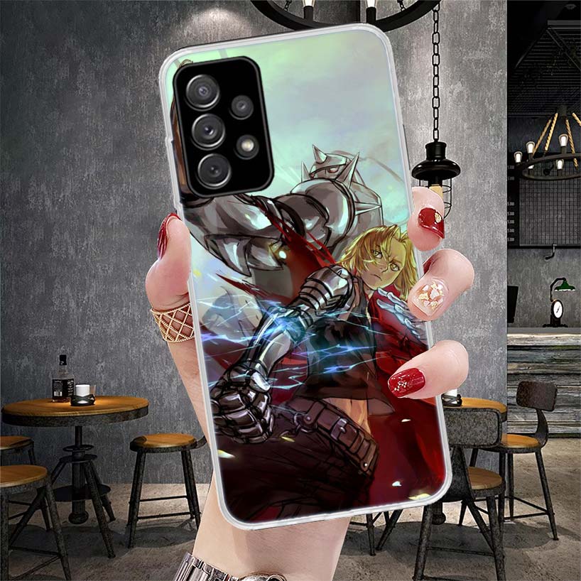 Fullmetal Alchemist Anime Phone Case For Samsung Galaxy A12 A22 A32 A52 A72 A02S A51 A50S A71 A70 A31 A20S Note 20 Ultra S10 A10