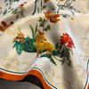 100% Pure Silk Women Small 53cm Square Scarf Fashion Print Scarves Neck Hair Hand Wrist Bandana Skinny Tie Shawls Luxury