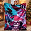 Hazbin Hotel Pattern Blanket for Home Decoration, Bed, Sofa, Car Travel, Camping, Suitable for All Seasons, Birthday Christmas Gift