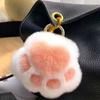 Stuffed Animal Cat's Paw Stuffed Keyring Furry Doll Plush Cat's Paw Pendant Jewelry Gift