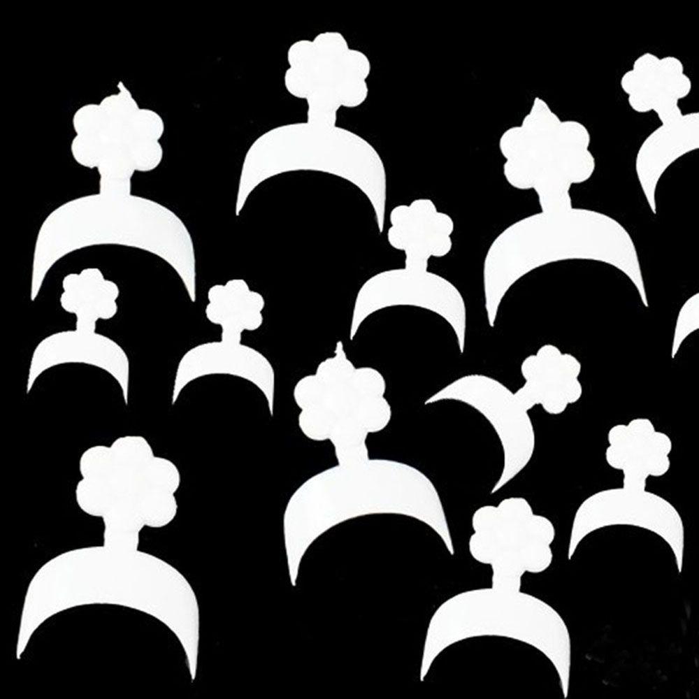 

Fashion New Hot Short French Manicure White Wrap Nail Tips Acrylic Nails False Nail Wraps білий