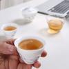Bamboo shadow green applique light luxury express cup, one pot and two cups, portable travel tea set, teapot, teacup small set with hand