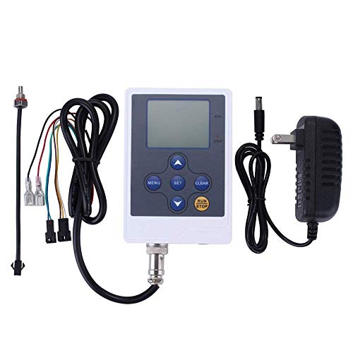 Water Flow Control Meter LCD Display Controller + G1/2" Water Hall Sensor Flow Meter Counter 1-30L/min + G1/2" Solenoid Valve Normally Closed N/C + DC