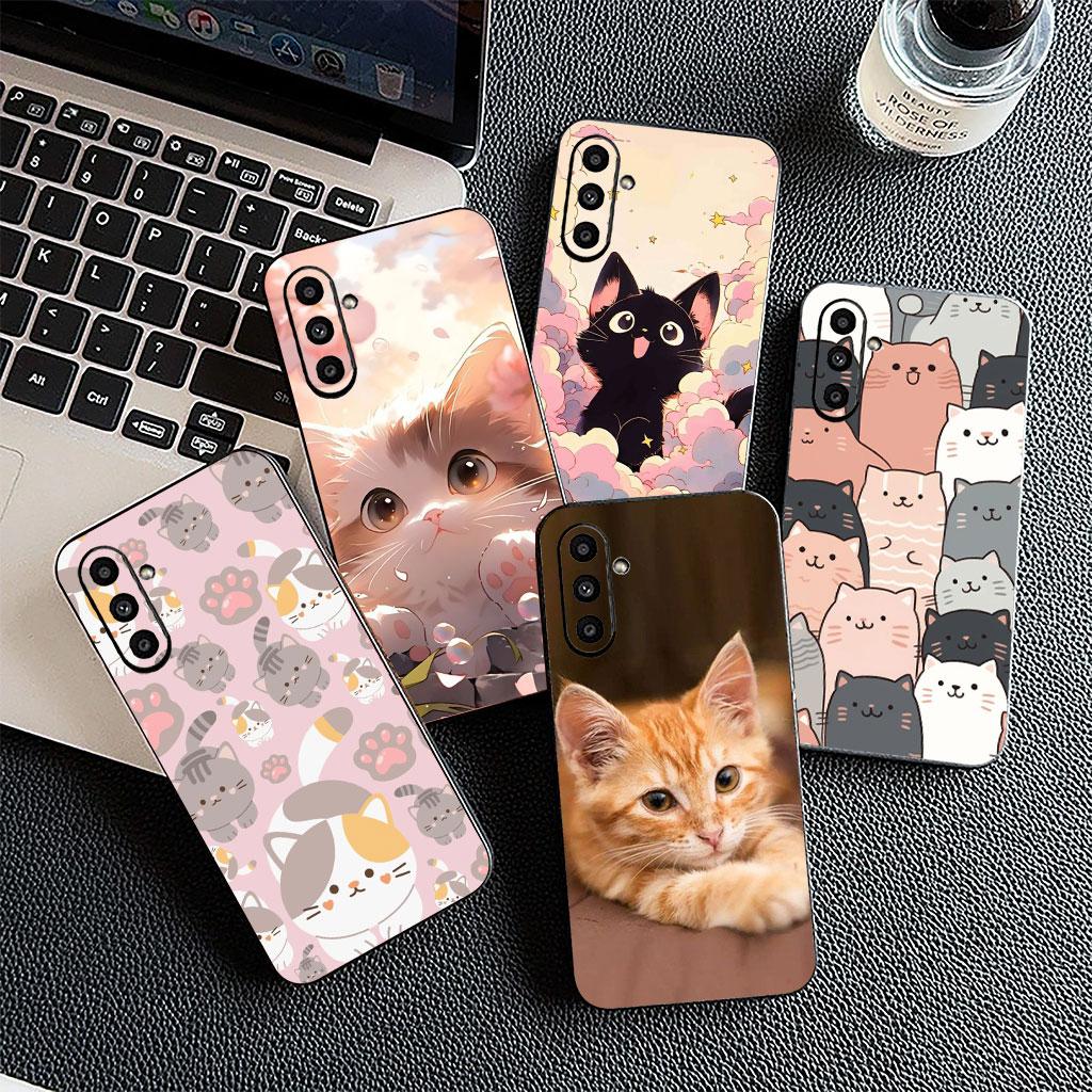 Phone Cover for Huawei P30 P20 Mate 20 Lite Pro Y7 Y6P Y7A 2019 Nova 5T 3I Funda Casing Soft Case Cartoon Cat Meow Kitten