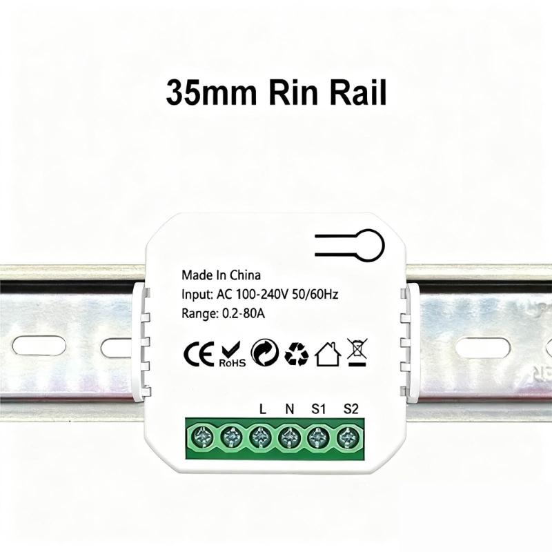 Intelligent Home Energy Monitor 80A Current Voltage Changer Clamp Power monitors Electricity Statistics Monitoring Device