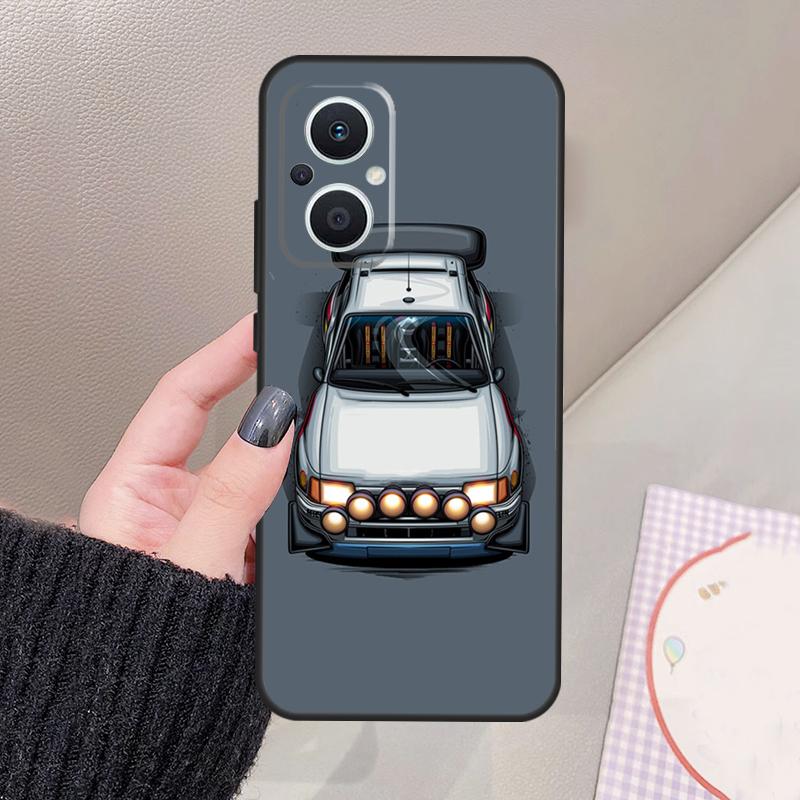 T16 Rally Car Funda For OPPO Reno 8 7 Lite 11F 12F 13F 14F 15F 10 12 13 14 Pro OPPO Find X8 X6 X9 Pro Case