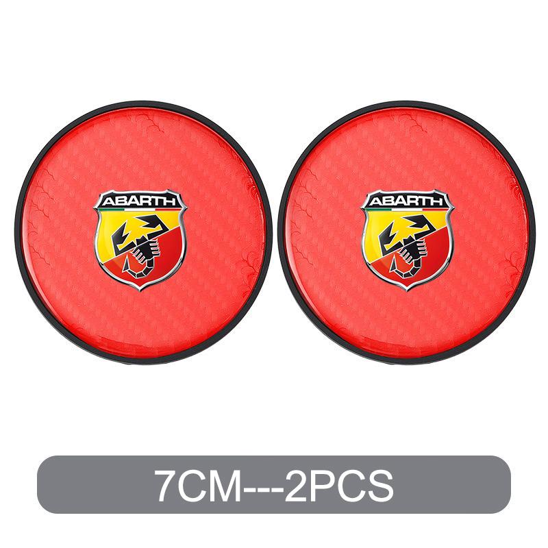 Car Water Cup Pad Non Slip Coaster Drinks Mat For Fiat 500 Abarth Punto Panda Grande Doblo Tipo Interior Auto Accessories EH1