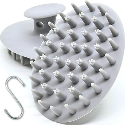 [40 yaş üstü erkekler için] Saç derisi fırçası, şampuan fırçası, erkek [Saç danışmanı tarafından önerilir] Saç derisi fırçası, kafa fırçası, saç derisi masajı, gri