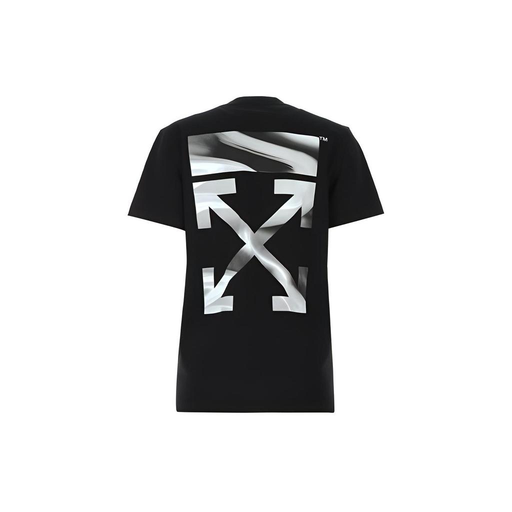OFF WHITE Koszulka Damska SS21 Czarna OWAA049R21JER0011009