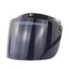Visiera Durevole Antivento a 3 Bottoni per Caschi da Moto Ribaltabile Su Giù Aperto Antiabbagliante Accessori per Casco