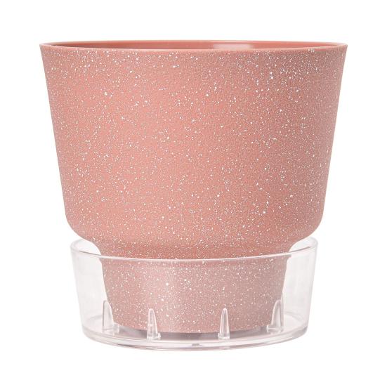 Self-Watering Flowerpot Plant Pot with Visual Reservoir Drainage Hole Self Watering Planter with Absorbent Rope for Indoor Outdoor Plants