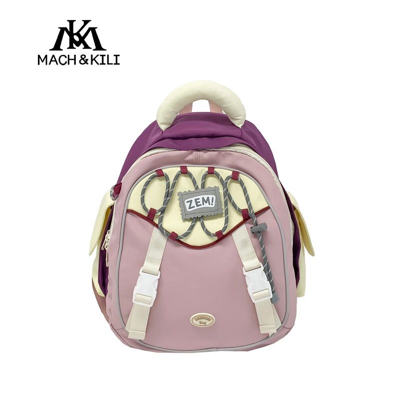 

Mach & Kili Mk Съемный милый детский рюкзак для снижения нагрузки 2025 Новое поступление Стильный легкий рюкзак Pink