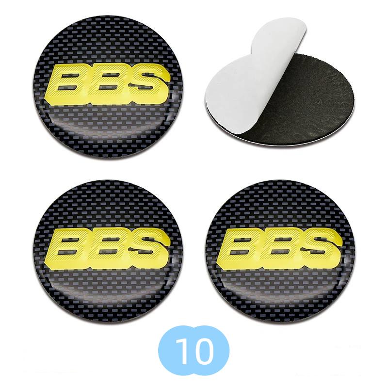 4pcs 56/60/65/70mm BBS Modified Badge Car Wheel Center Hub Caps Stickers Accessories