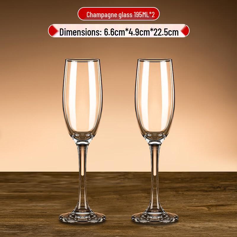 ZISIZ Luxury Handmade Champagne Flute Pair