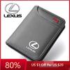 2026 Hot Interior Stickers Car Driver License Credit ID Card Holder Case Leather Wallet For CT200h ES250 ES300h NX300h RX3