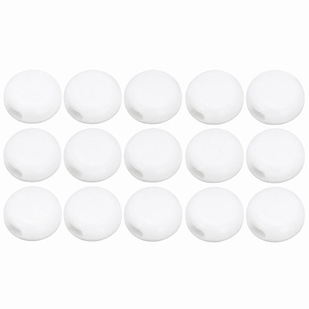 400pcs Black White Color Silicone Toggles Buckle Adjustment Buckle Clip DIY Crafts Supplies