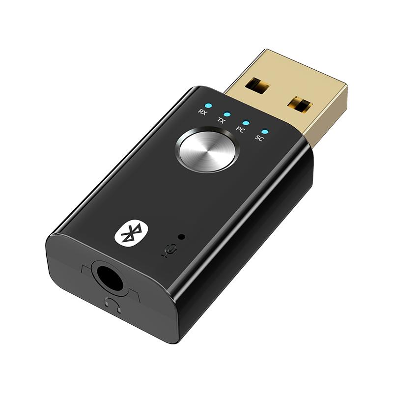 4 In 1 Bluetooth 5.1 Audio Receiver Transmitter Stereo USB Dongle 3.5mm 3.5 AUX RCA Wireless Adapter For Car Kit TV PC Headphone