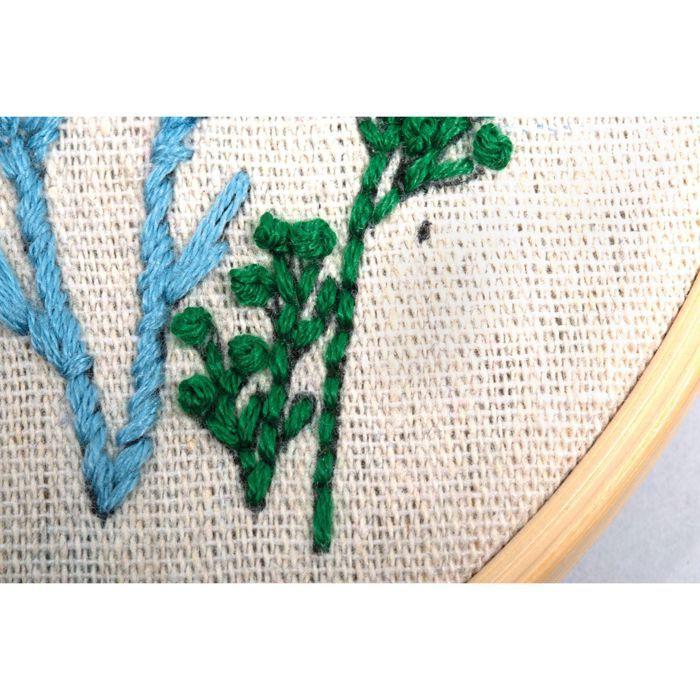 Embroidery Kit - Flowers and Grasses - 13.5 Cm