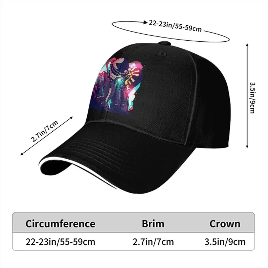 Pure Color Dad Hats Neon Party Unisex's Hat Sun Visor Baseball Caps Daft Punk Peaked Cap