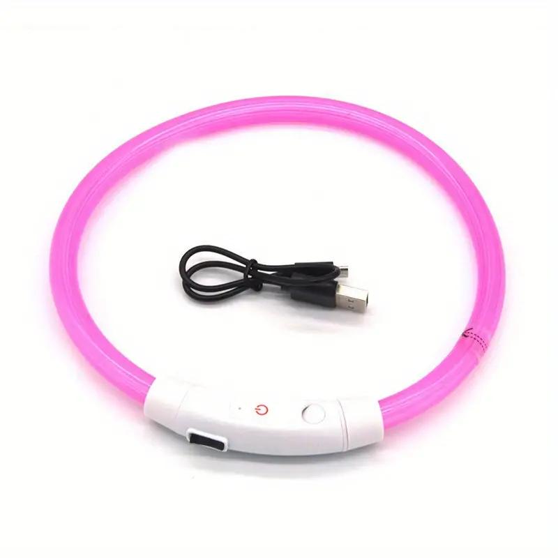 Obroża dla psa LED Luminous USB Obroża dla kota i psa 3 tryby Światło LED Świecące Zapobieganie Utracie Obroża LED Dla Psów Akcesoria Dla Zwierząt Domowych