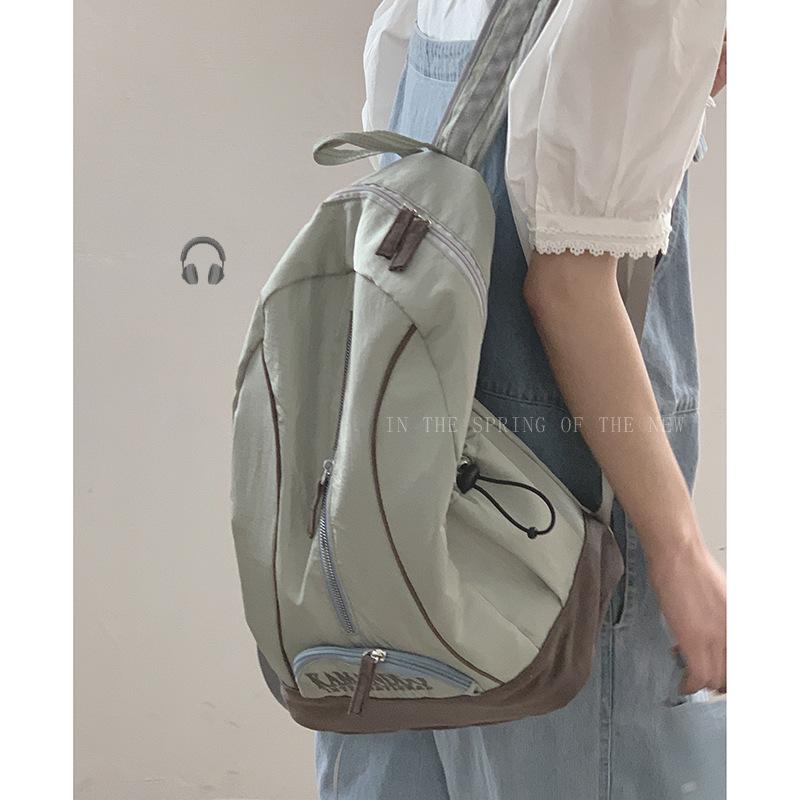 Nylon canvas bag women's 2025 new Korean backpack casual student class large-capacity backpack