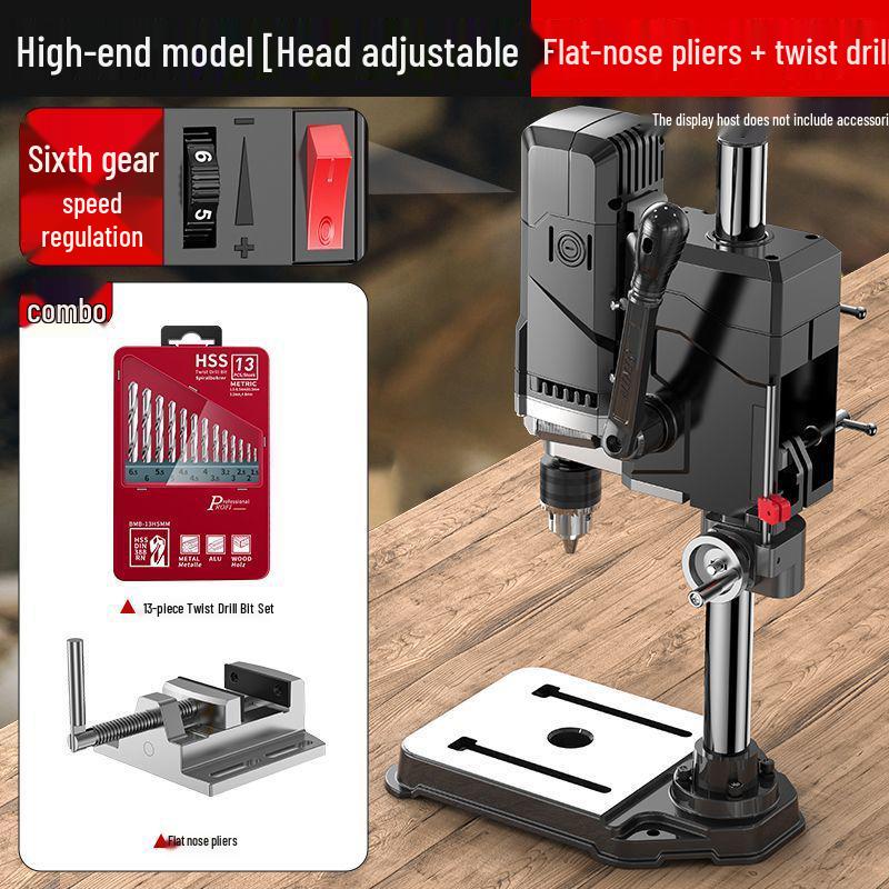 High-Precision 220V Bench Drill: Industrial Grade, Multi-Functional, High Power Milling & Drilling Machine for Households.