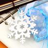 1Pc/3Pcs Snowflake Bookmarks Winter Flower Pendant Gifts Tassel Favors Thanksgiving Christmas Birthd