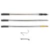 Car Accessories 1.9m Stainless Steel Telescopic Rod Convenient Long Hook Retrieval Push Pull Rod Universal Model