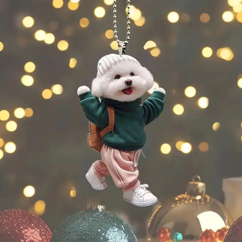 Fun Acrylic Cartoon Keychain For Car Accessories Eyecatching Hanging Ornament