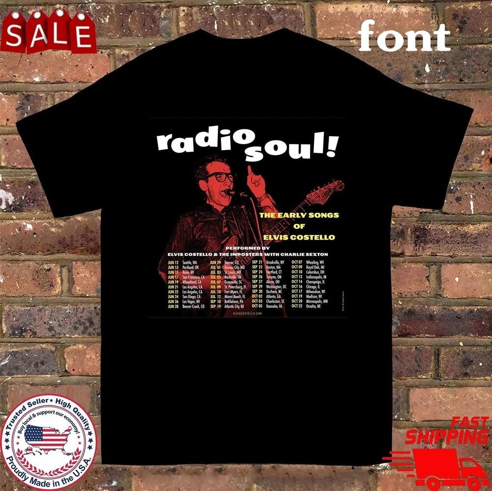 Radio Soul Tour The Early Songs Of Elvis Costello Unisex T-Shirt S