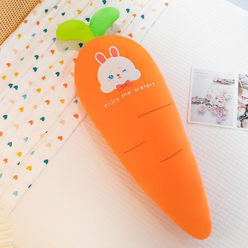 Плюшевая игрушка Панда Морковь Детская кукла Девочка Спит и держит подушку Беременная женщина опирается на подушку Кролик Морковь 100cm【1.14kg】