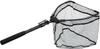 Prox Flip Landing Rubber Net with Adjustable Long Rubber One-Hand Net, Coat, Black/Black