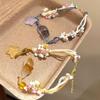 Osmanthus Cat Little Star Cat Weaving Bracelet Versatile Bracelet Best Friend'S Hand Rope Stackable Couple Jewelry