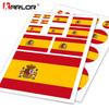 Bandeira Espanhola Espanhol Espanha ESP Ho Carro Auto Moto Conjunto de Adesivos Sticker Cobertura Arranhável Ipad Caderno Laptop Celular Estilo de Carro