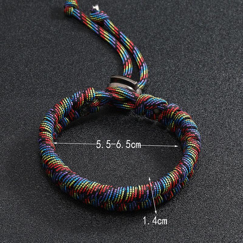 New Fashion 7 Colors Men Paracord Bracelet For Men Handmade Braided Wrap Braslet Outdoor Rescue Survival Braclet Adjustable