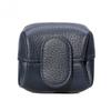 Soft Lychee Pattern Coin Purse Multifunctional Solid Color Short Small Wallet Square Snap Button Mini Cowhide Wallet Travel