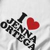 Men T Shirt I Love Jenna Ortega Unique Y2K Graphic Oneck Unisex Clothes T Shirts