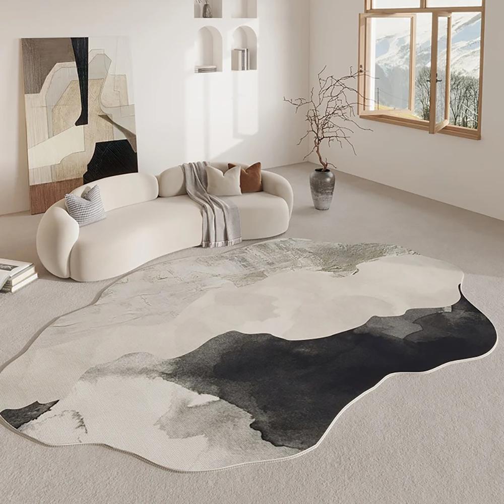 

VIKAMA Facecloth Carpet Shaped Minimalist Living Room Mats Bedroom Rugs Coffee Table Sofa Mats Stain-Resistant Rugs Home Decor 80x160cm 32x63inch