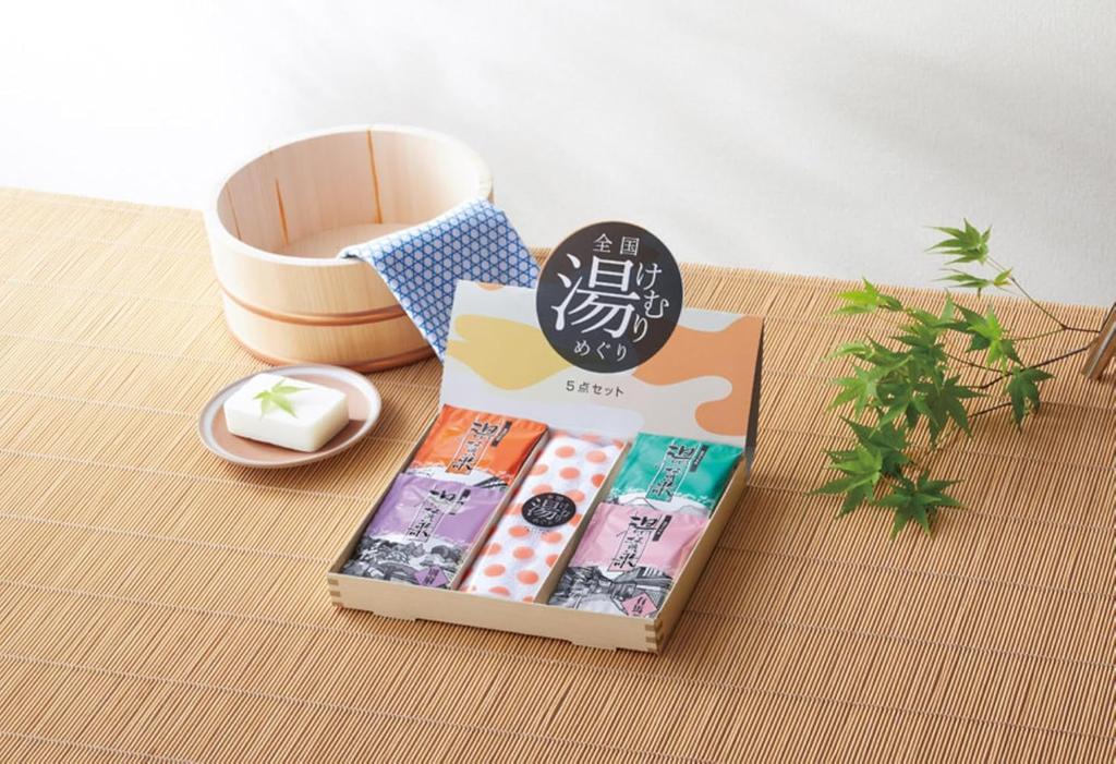 Marutatsu Baño Caliente Nacional Vapor Incluye Empaque de Regalo Aditivos, Manantiales, Hakone, Arima, Kurokawa, Beppu, Toalla, Tour, Set de 5 Piezas,
