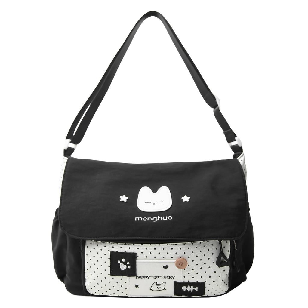 College Schoolbag Women's Shoulder Bag Color Crossbody Bag