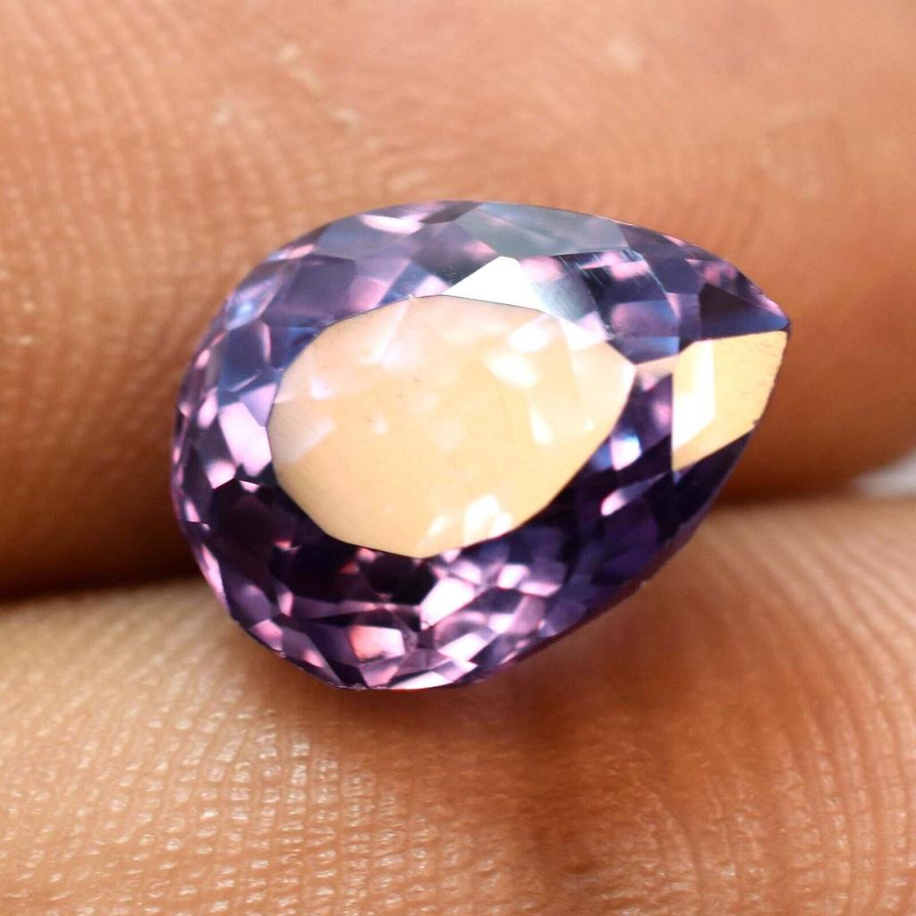 NATURAL Alexandrite COLOR CHANGE  Pear Cut 9.54 Ct CERTIFIED Loose Gemstone