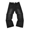 Dipartimento Galleria. Pantaloni a zampa Patchwork in Denim Unisex Jeans Casual Streetwear