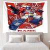 Custom Name Optimus Prime Print Tapestry, Backdrop, Easy Setup, Ideal for Bedroom, Office & Living Room, with Aesthetic Wall Hanging Decor.