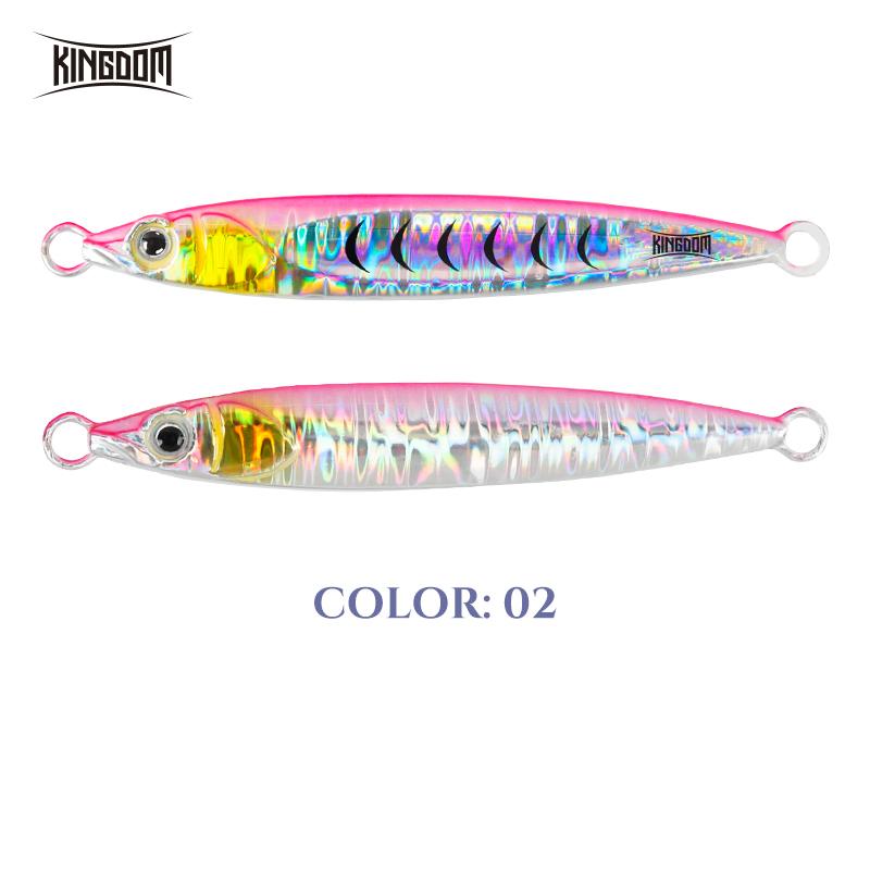Kingdom Weit Casting Köder Angeln Metall Jig Löffel 40g 60g Künstliche Köder Jigging Fisch Seebarsch Angelköder Tackle