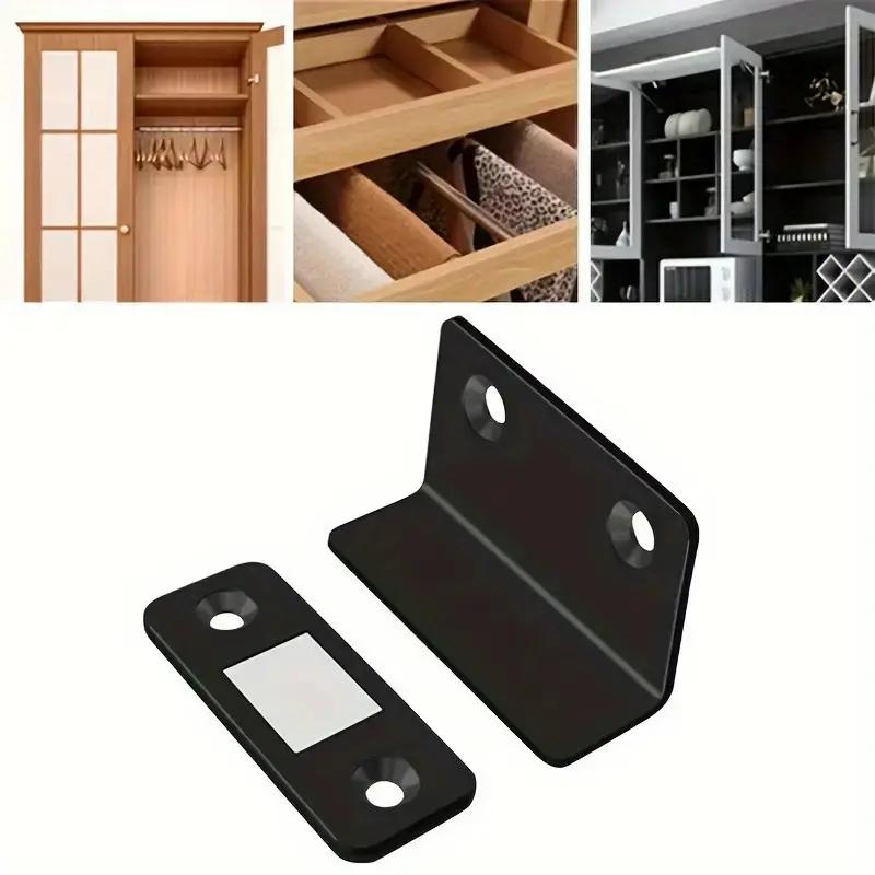 1/3/5/10PCS L-shaped Magnetic Door Closer Self-adhesive Invisible Cabinet Door Suction Wardrobe Magnetic Strip Patch Door Stopper