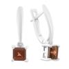 Silver Earrings with Natural Garnet 1.669ct (2204350)