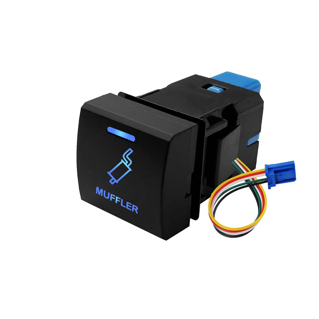 12V Car Push Button Switch Blue LED Light Bar Power Radar Winch Sensor Switch Accessories For Toyota Corolla Camry Rav4 Prado