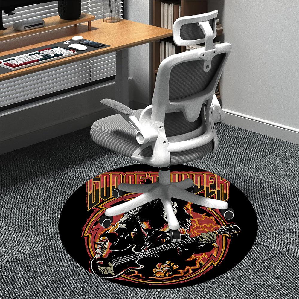 

1pc KISS Band Office Round Area Rug, Under Office Chairs Bedroom Living Room Home Decor, Room Deco, Available in Various Sizes293 80cm by 80cm