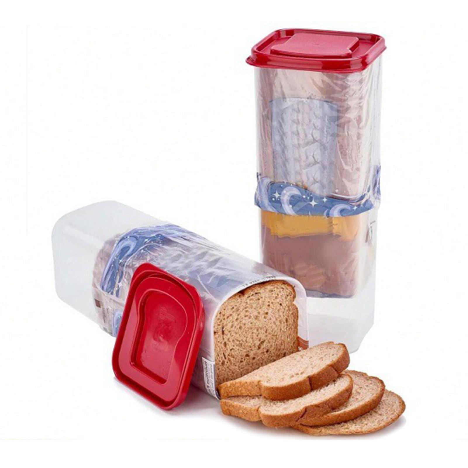 Fresh Bread Storage Container Space-Saving Kitchen Food Storage Organizer for Keeping Food Fresh and Secure