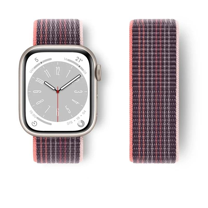 Nylon loop Strap For Watch Band Ultra-2 49mm 44mm 40mm 45mm 41mm Sport pride Bracelet iwatch bands Series 9 8 se 7 6 5 4 3